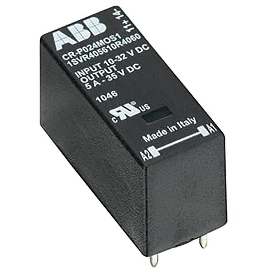 Insteekbare optocoupler Inp. 24V DC Output 5 A/24V DC VVE=10