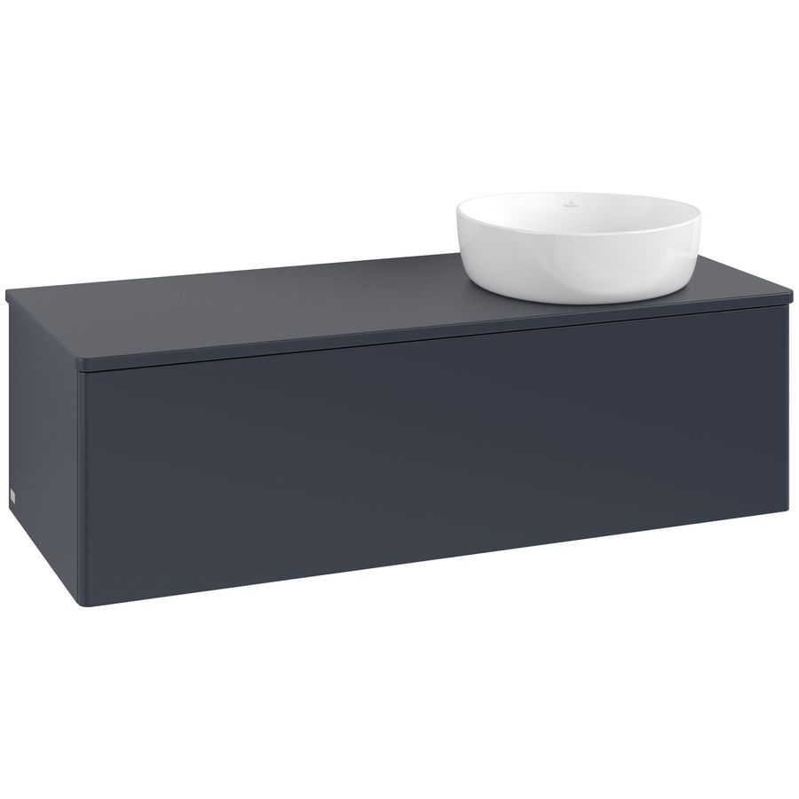Wastafelonderkast Antao 1200x360x500mm Mid.Blue Matt Lacquer K34010HG