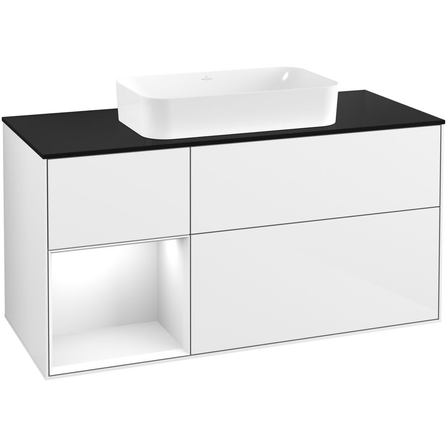 Wastafelonderkast Finion 1200x603x501mm G.White.L F702GFGF