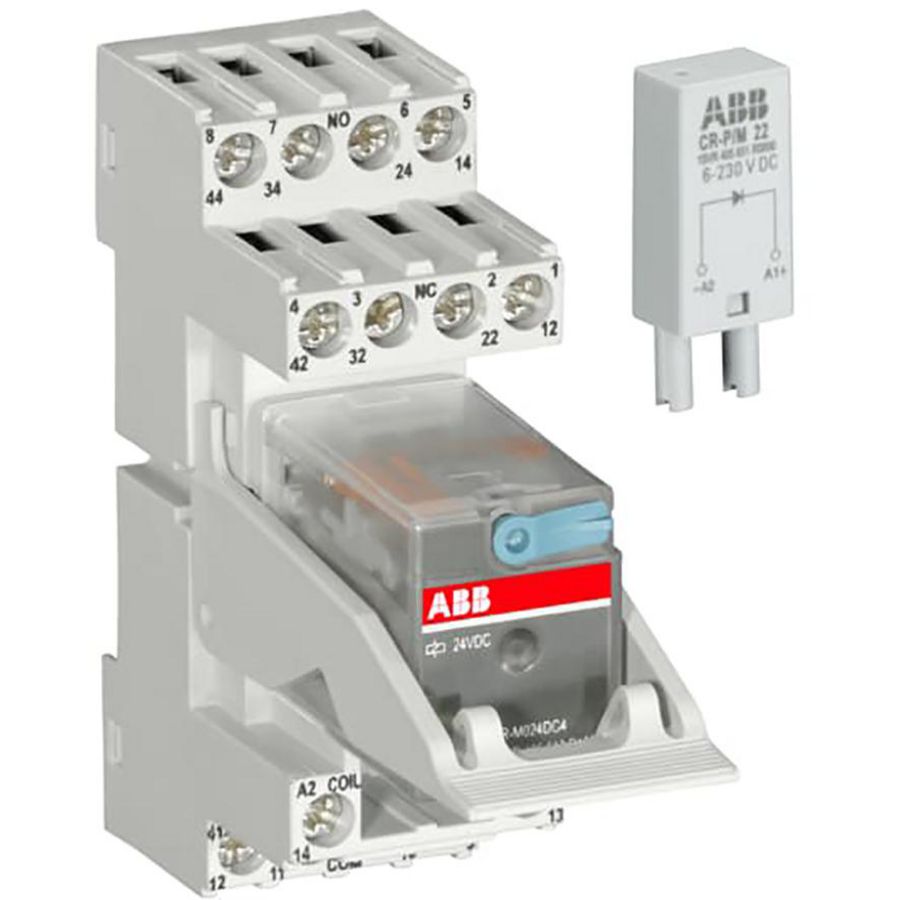 Insteekrelais 4c/o A1-A2=230VAC 1SVR405613R3011 VVE=10