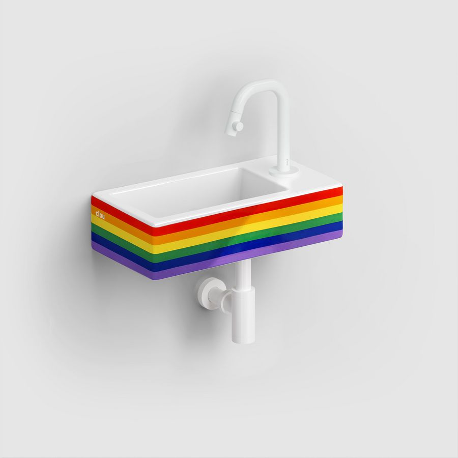 Fontein m kraangat RE glanzregenboog ker Flush 3