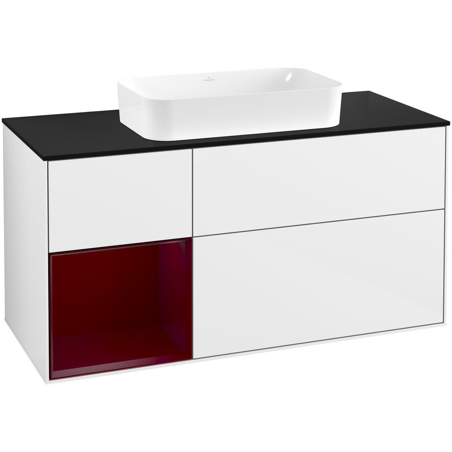 Wastafelonderkast Finion 1200x603x501mm G.White.L F702HBGF