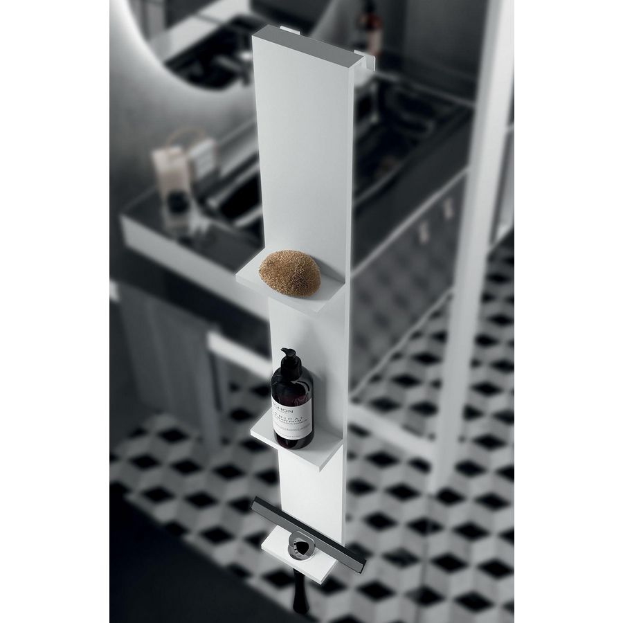 Frame planchet 12cm+wisserhouder+ haak v. glaswand matchroom