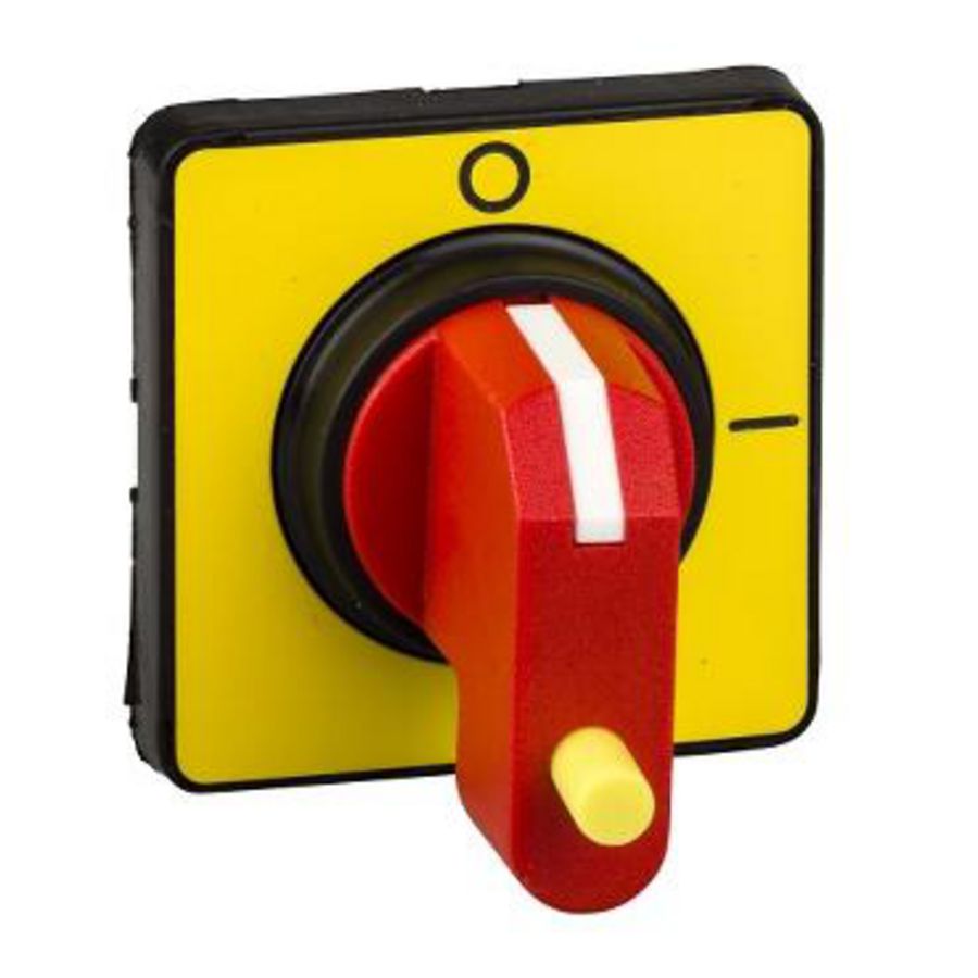 Draaibediening 45x45mm Voorkant Rood Vergre TeSys Mini/Vario