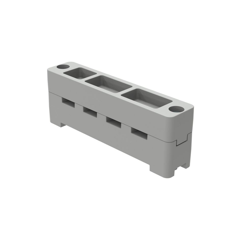 Railsteun DPX3 160A 3-polig + N zwevend-isolerend