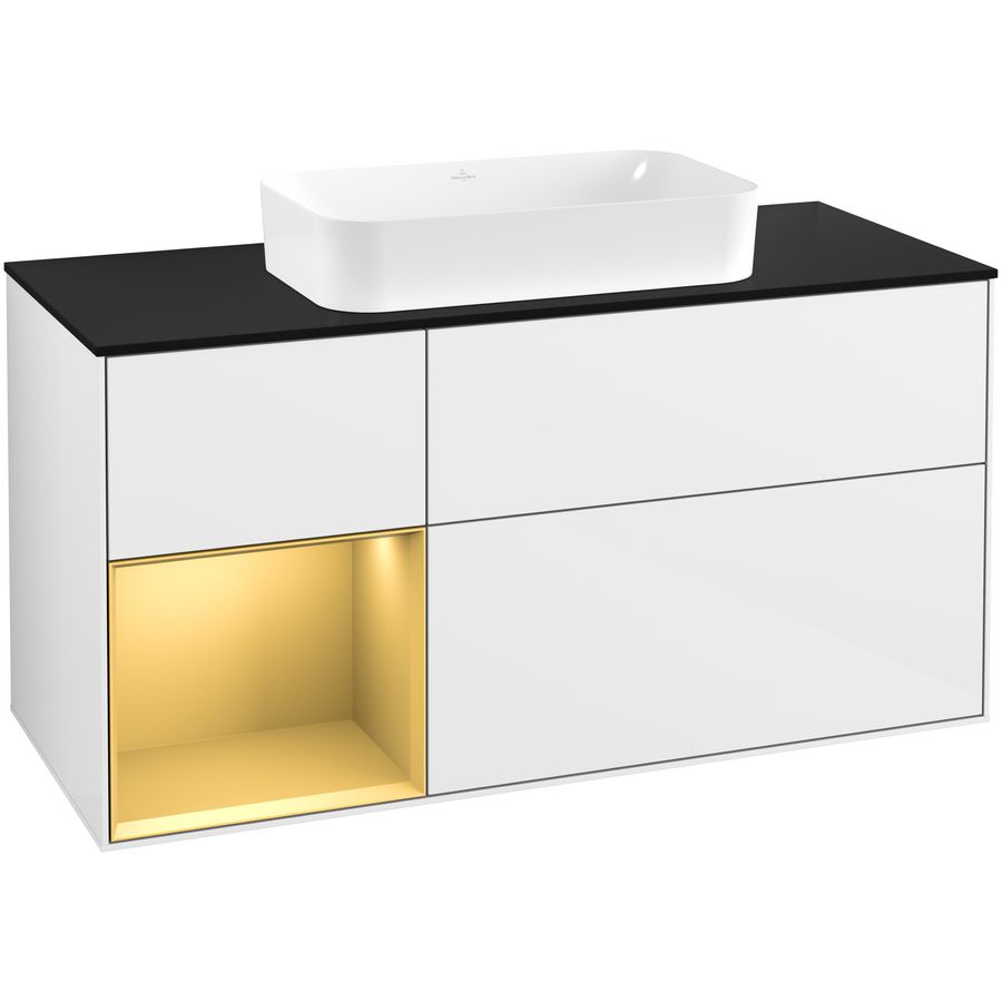 Wastafelonderkast Finion 1200x603x501mm G.White.L F702HFGF