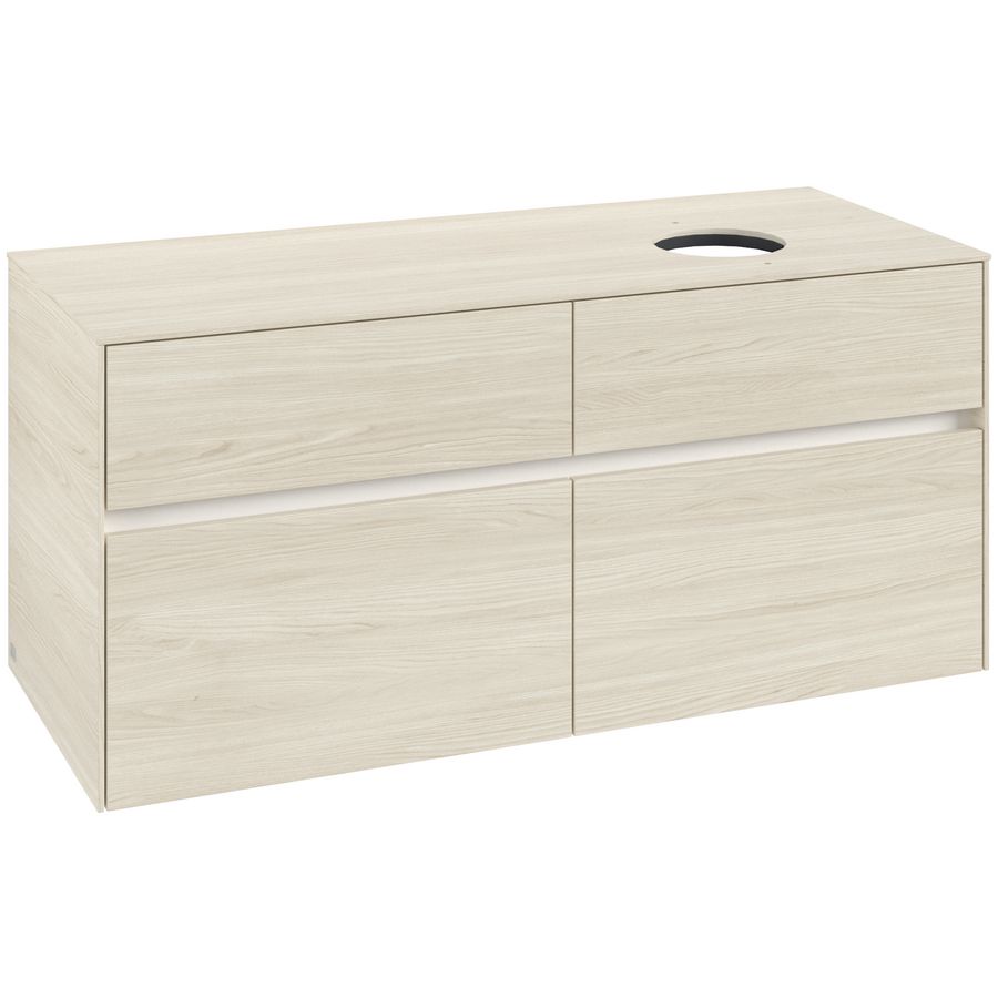 Wastafelonderkast Collaro 1200x548x500mm White Oak C04300AA