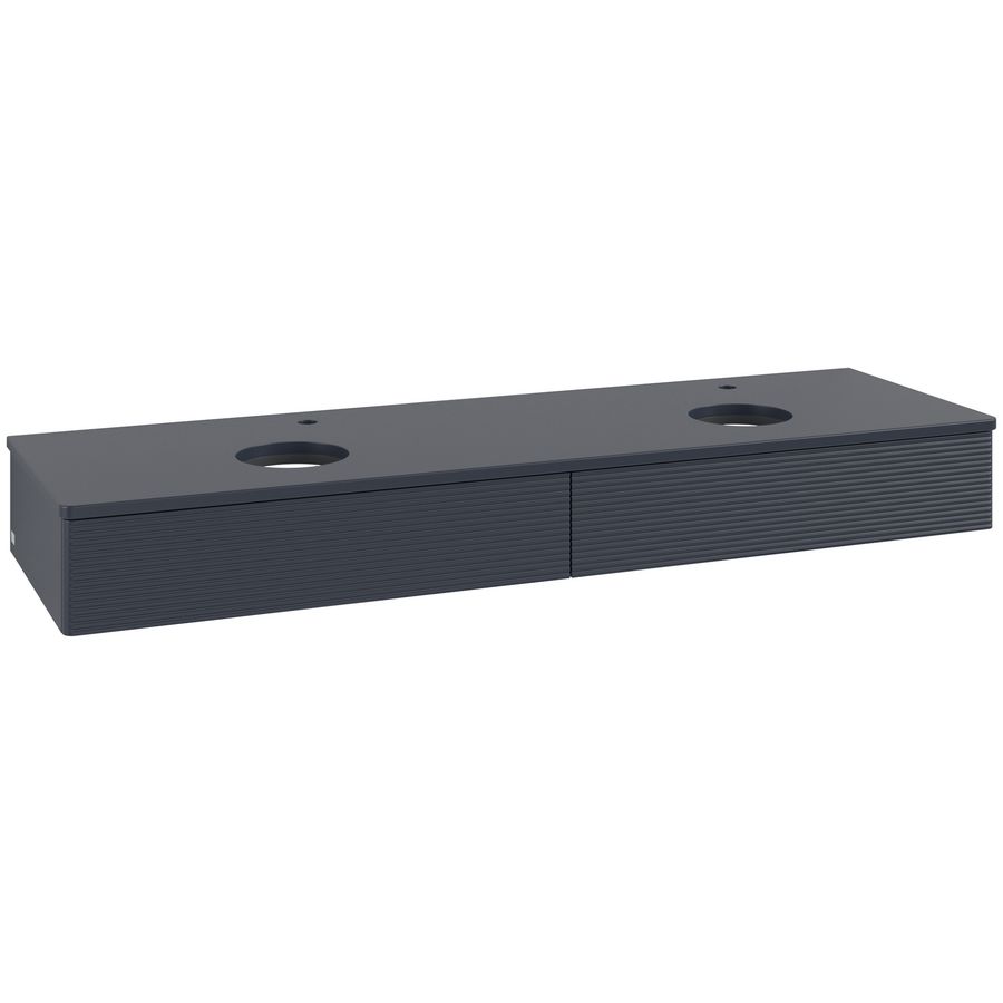 Wastafelonderkast Antao 1600x190x500mm Mid.Blue Matt Lacquer K17150HG