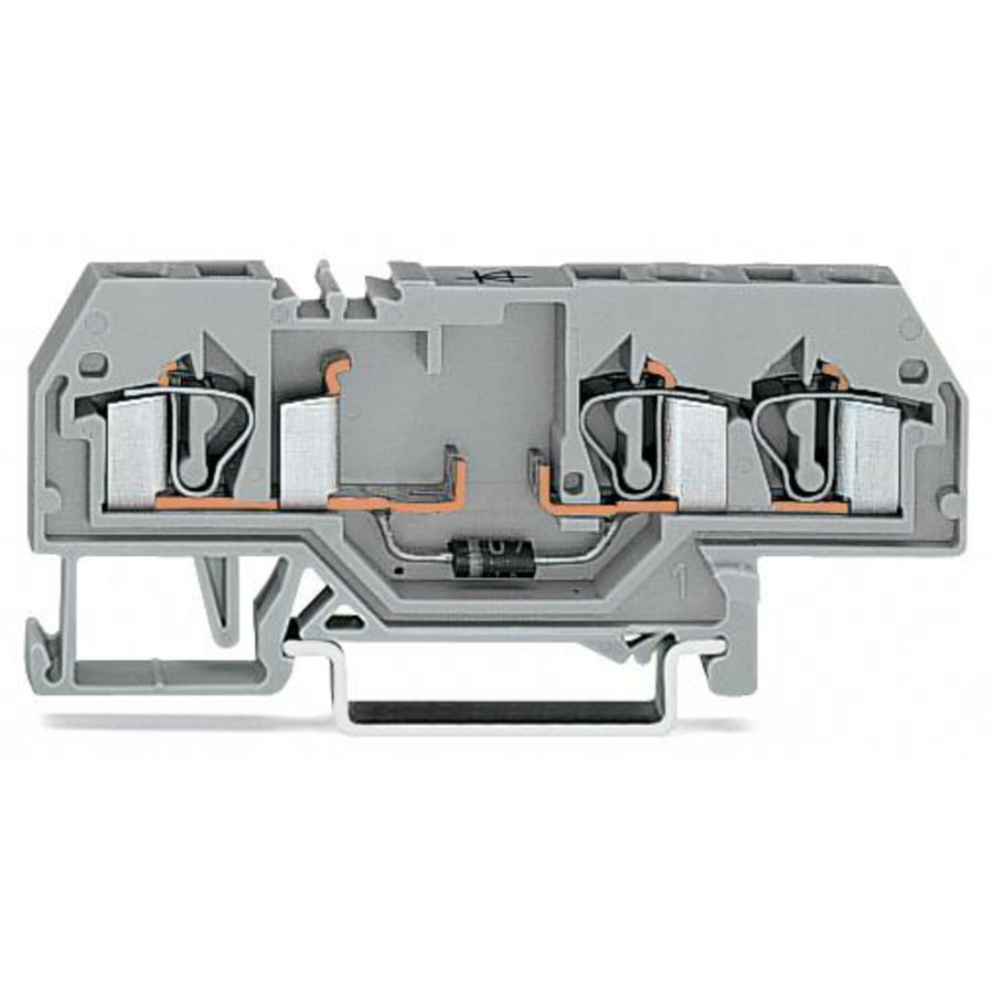 Moduleklem 3-draads met diode 1N4007 281-673/281-411 VVE=50