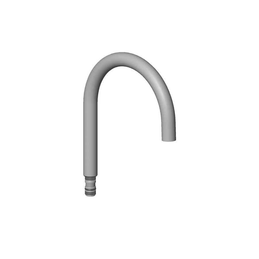 Uitloop 100mm, 4,54l/min. Dark Chrome