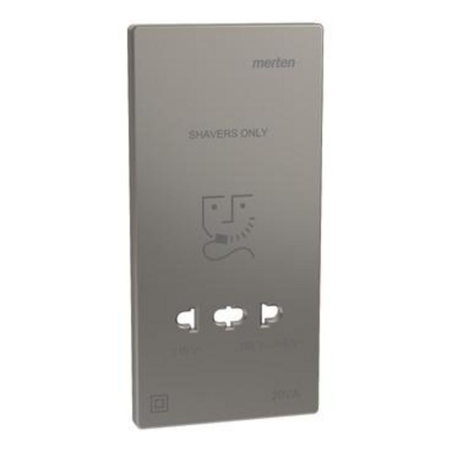 Centraalplaat SCHEERAPPARAAT. Nikkel metallic Systeem D