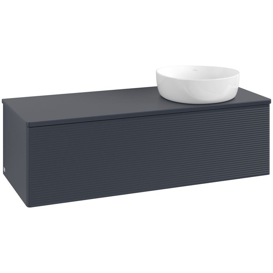 Wastafelonderkast Antao 1200x360x500mm Mid.Blue Matt Lacquer K34150HG