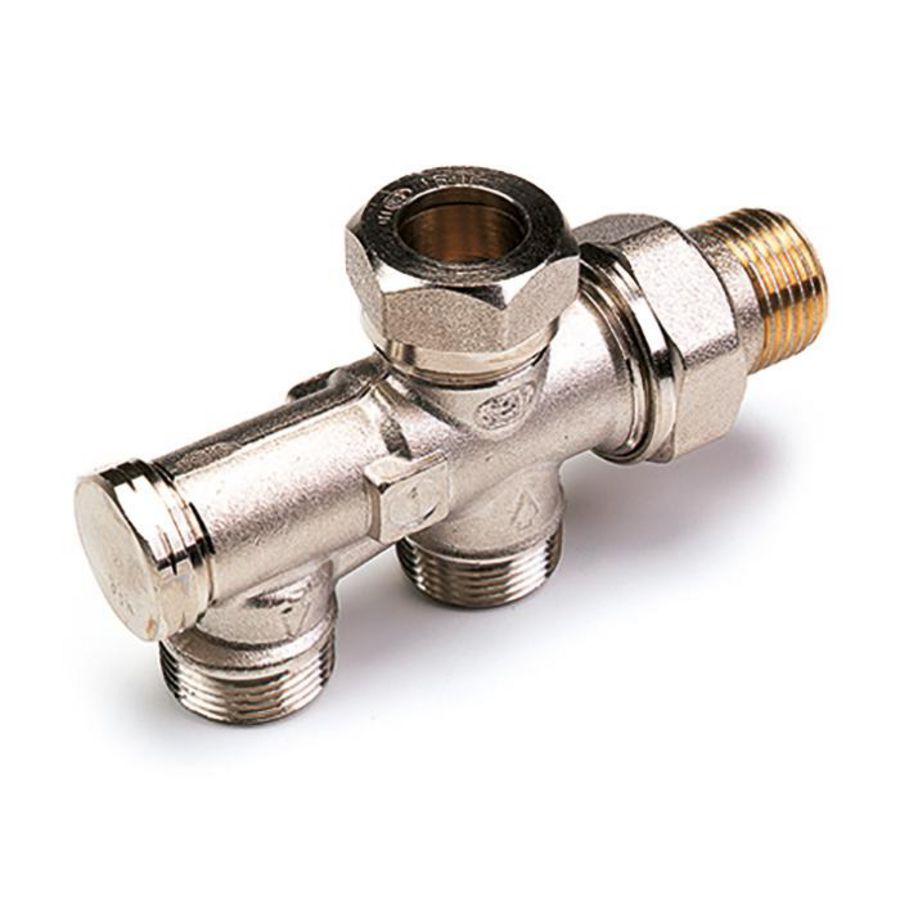 Onderblok 1/2" 3/4" recht 1 pijps VVE=5