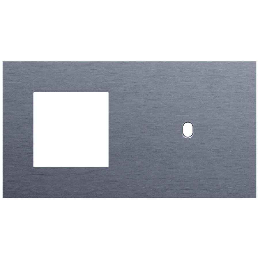 Afdekplaat 2-voud horiz. 71mm centerafst. 226-57806