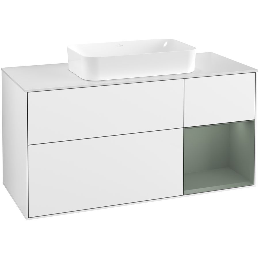 Wastafelonderkast Finion 1200x603x501mm G.White.L F711GMGF