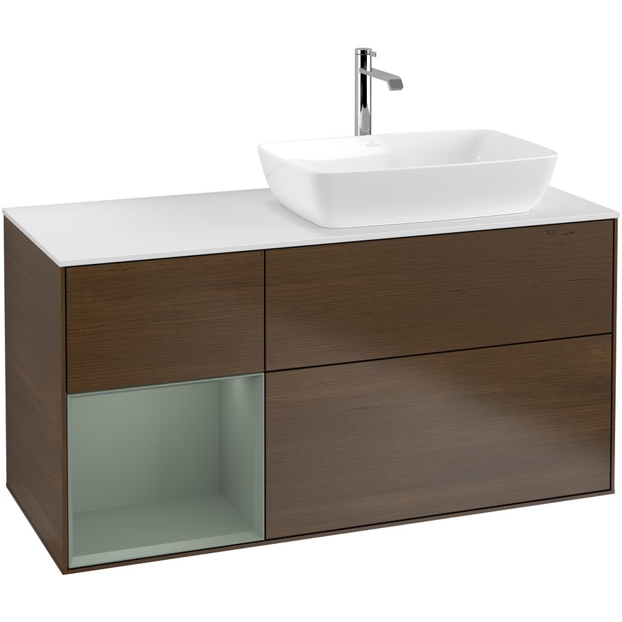 Wastafelonderkast Finion 1200x603x501mm W.Veneer F801GMGN