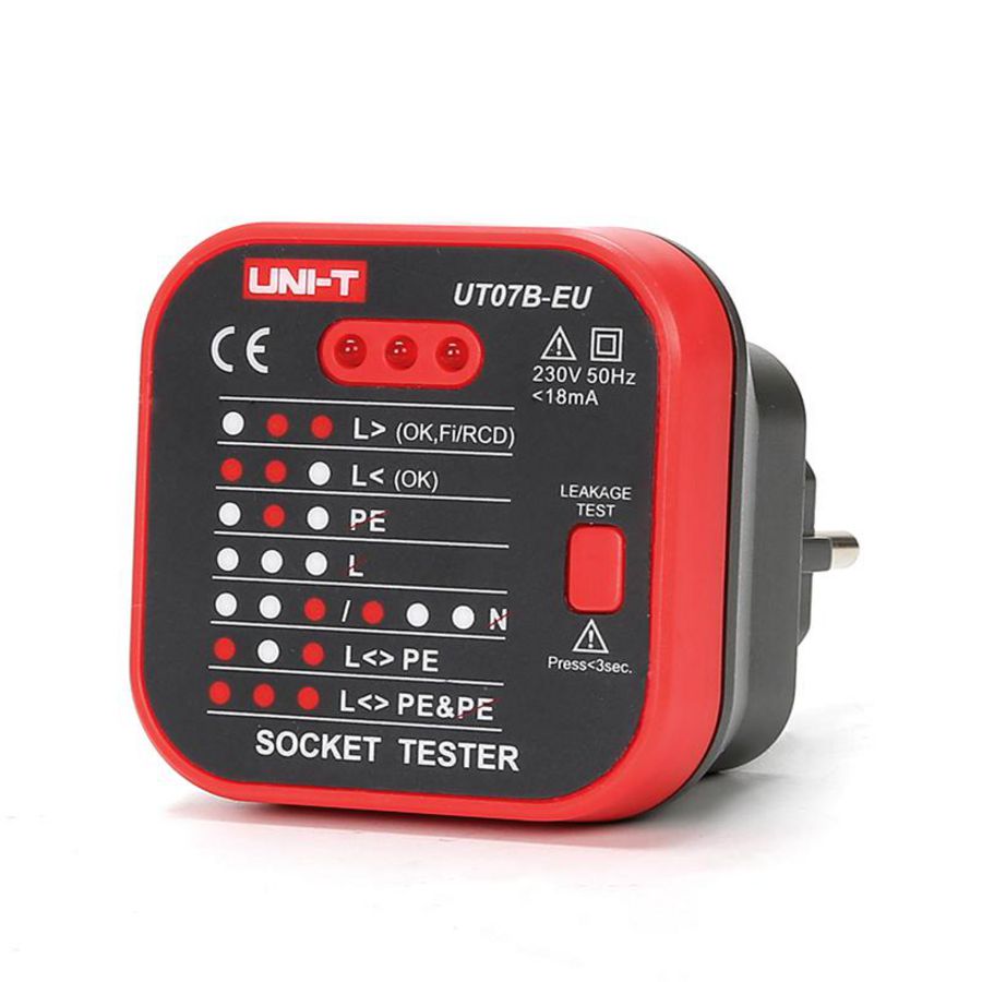 Wandcontactdoos tester met RCD test