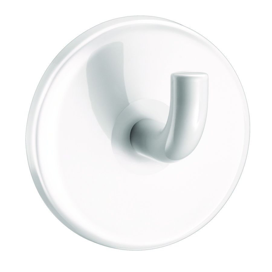 Kledinghaak enkel nylon wit 62x42mm