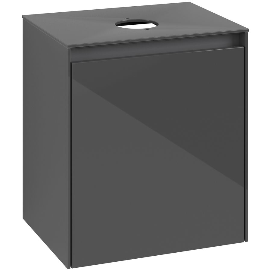 Wastafelonderkast Collaro 500x548x380mm Glossy Grey C14800FP