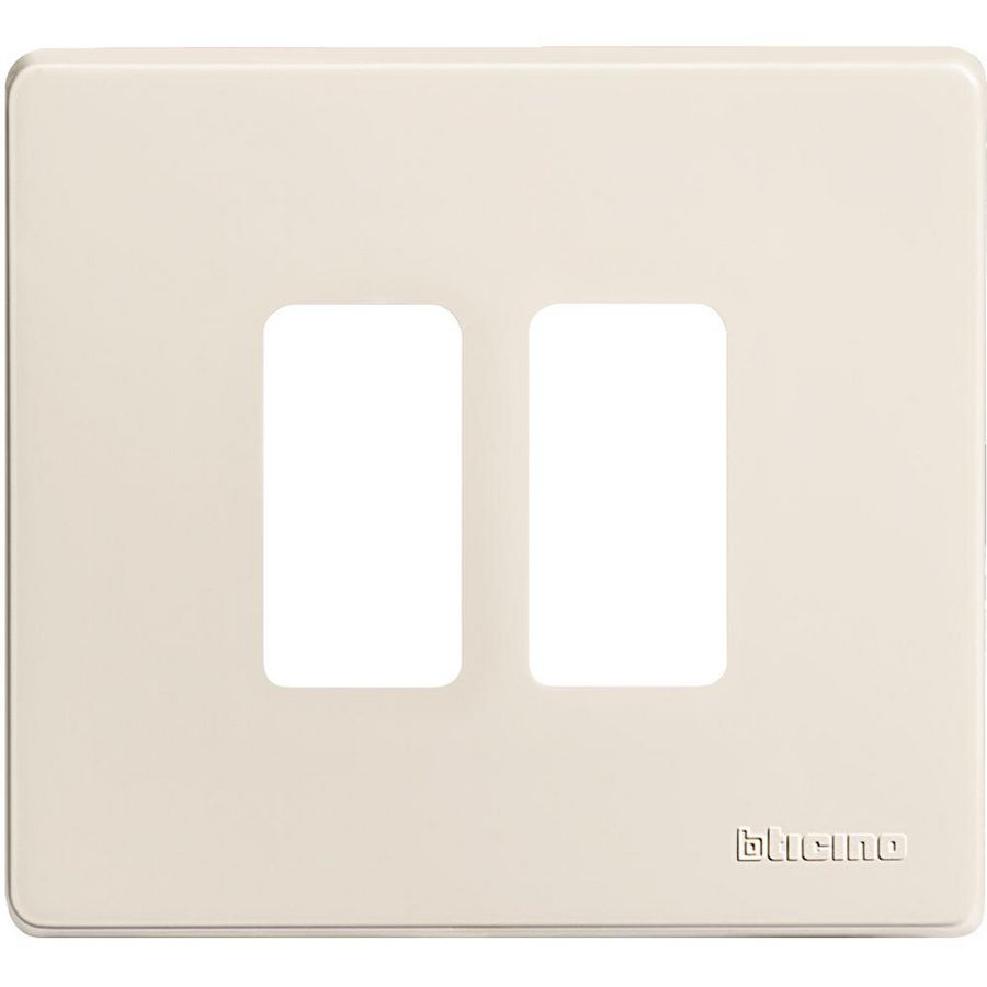 Afdekplaat 2 modulen ivoor voor 502e Magic VVE=10