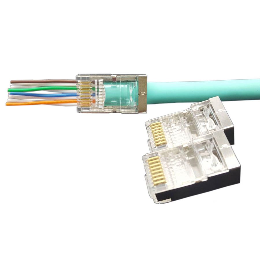 Doos a 100st. ConnectorEZ-RJ45 CAT6 afgeschermd