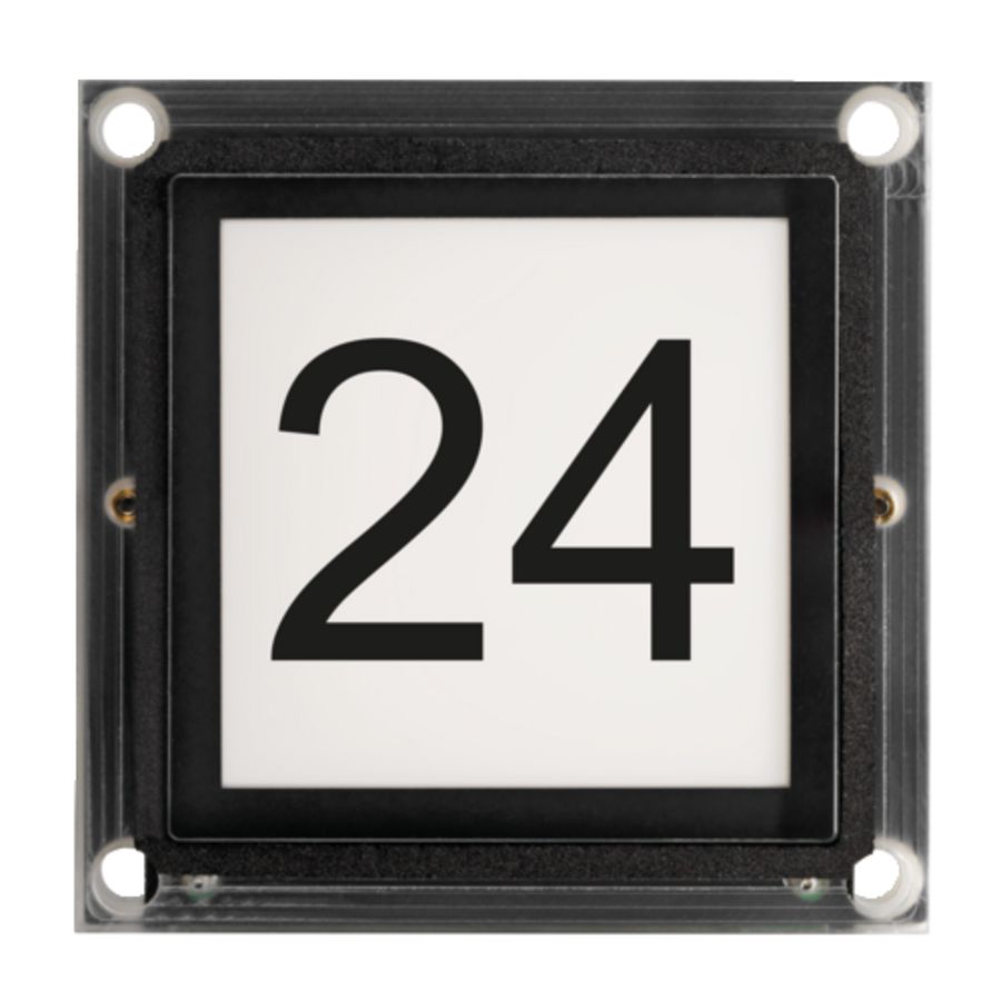 Huisnummer/info-module modulaire buitenpost