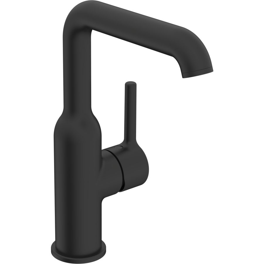 Style, Wastafelkraan, Eengreeps, zijbediend, brass, Mat zw