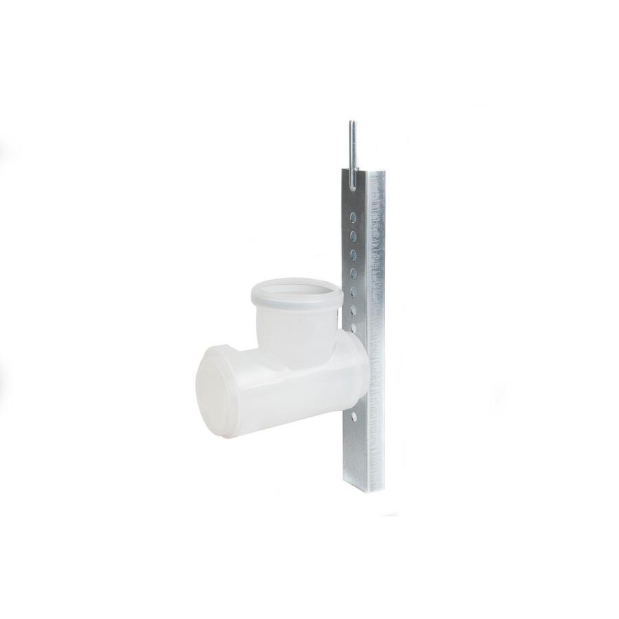 Bocht 80mm met schoorst.steun