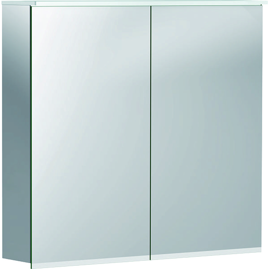 Option Plus spiegelkast 2 deuren met verlichting 75x70x17cm
