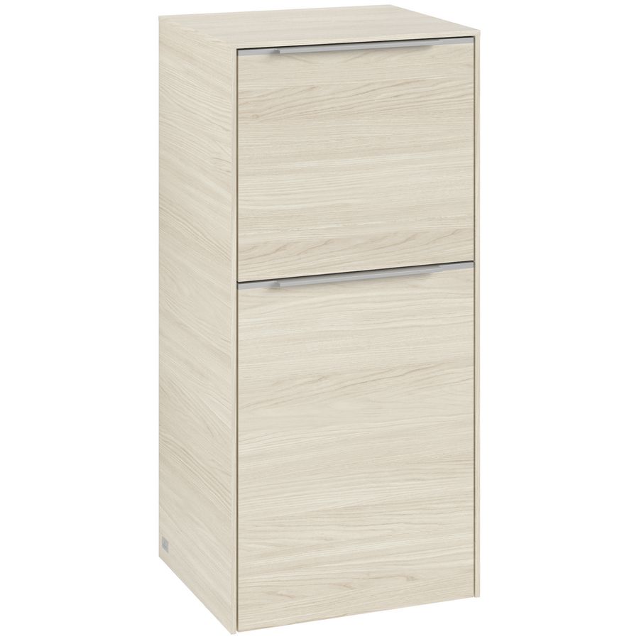 Zijkast SUBWAY 3.0 400x860x362mm White Oak C59400AA greep alu. glans
