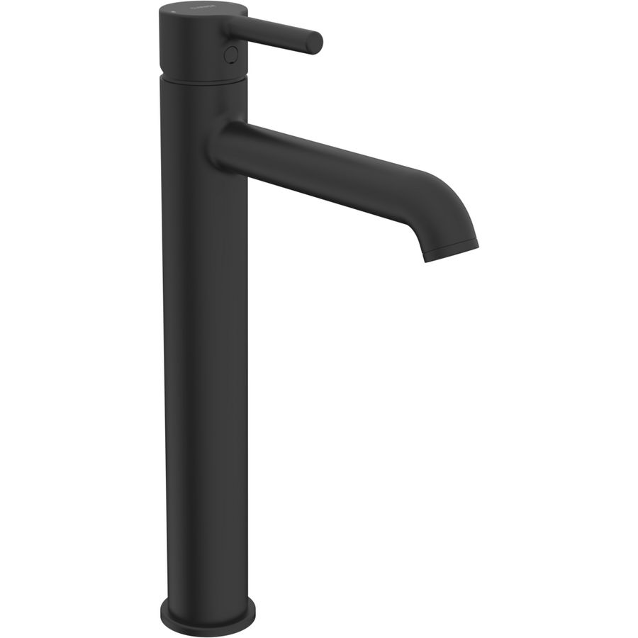 Style, Vrijstaande wastafelkraan, Eengreeps, brass, Mat zw