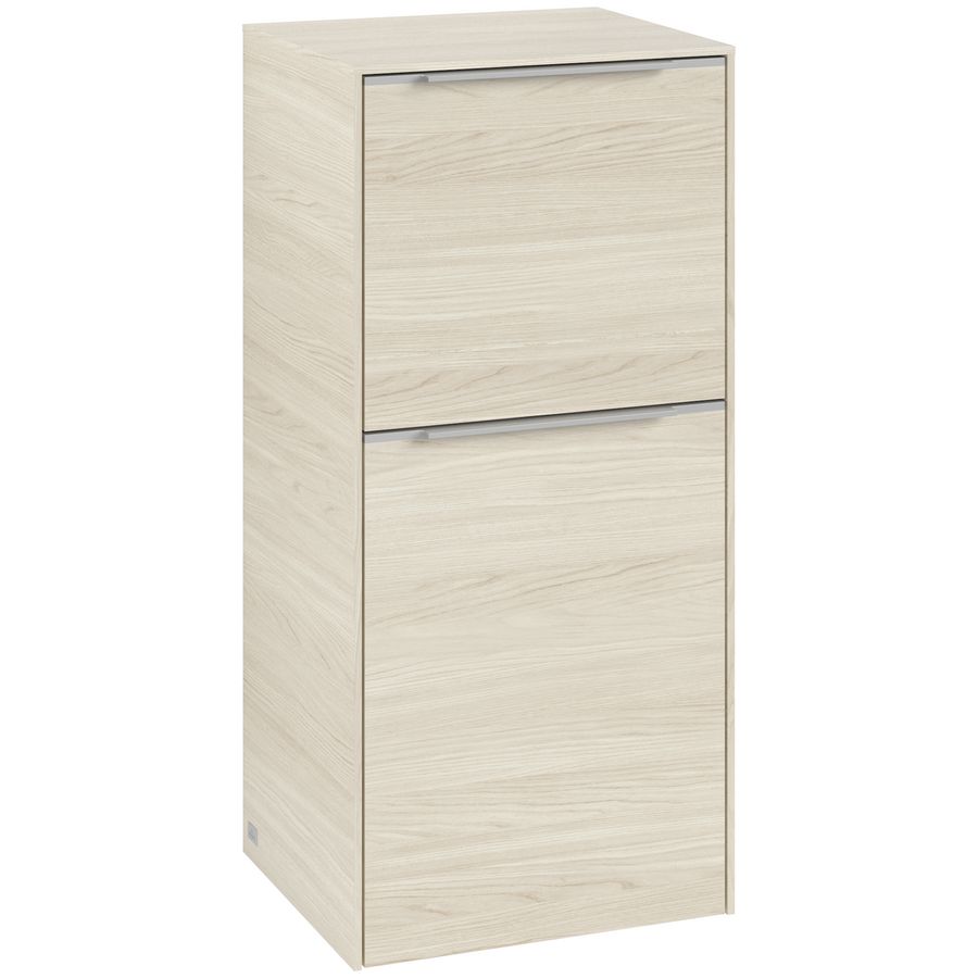 Zijkast SUBWAY 3.0 400x860x362mm White Oak C59500AA greep alu. glans