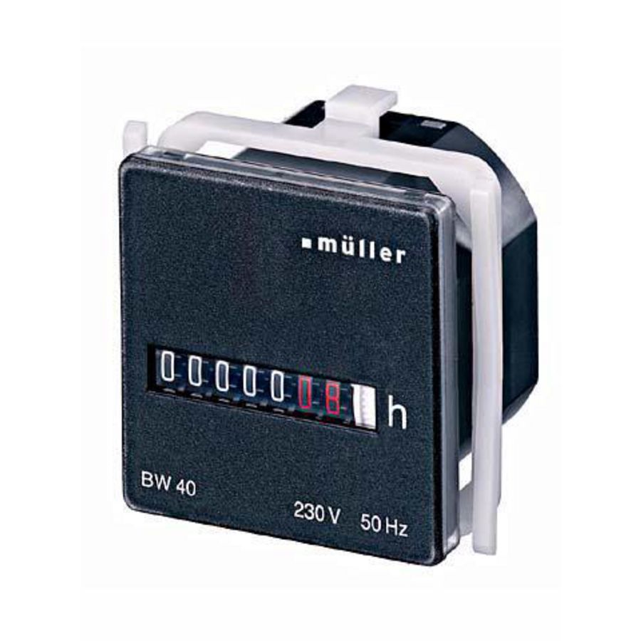 Urenteller BW40.18 frontinb.115VAC 50Hz 48x48mm zwart