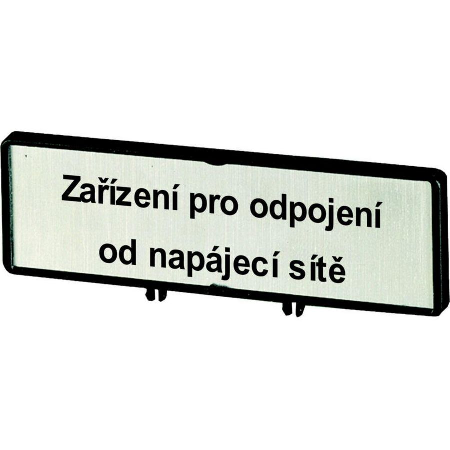 Klemmen met schild+schild Hoofdschakelaar ZFSNT78-P3 (taal Tsjechisch)