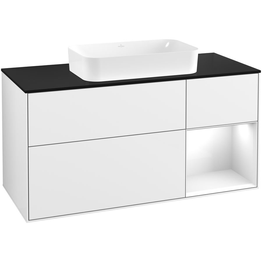 Wastafelonderkast Finion 1200x603x501mm G.White.L F712GFGF