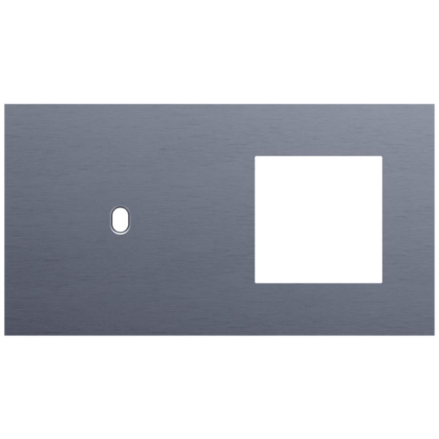 Afdekplaat 2-voud horiz. 71mm centerafst. 226-57805