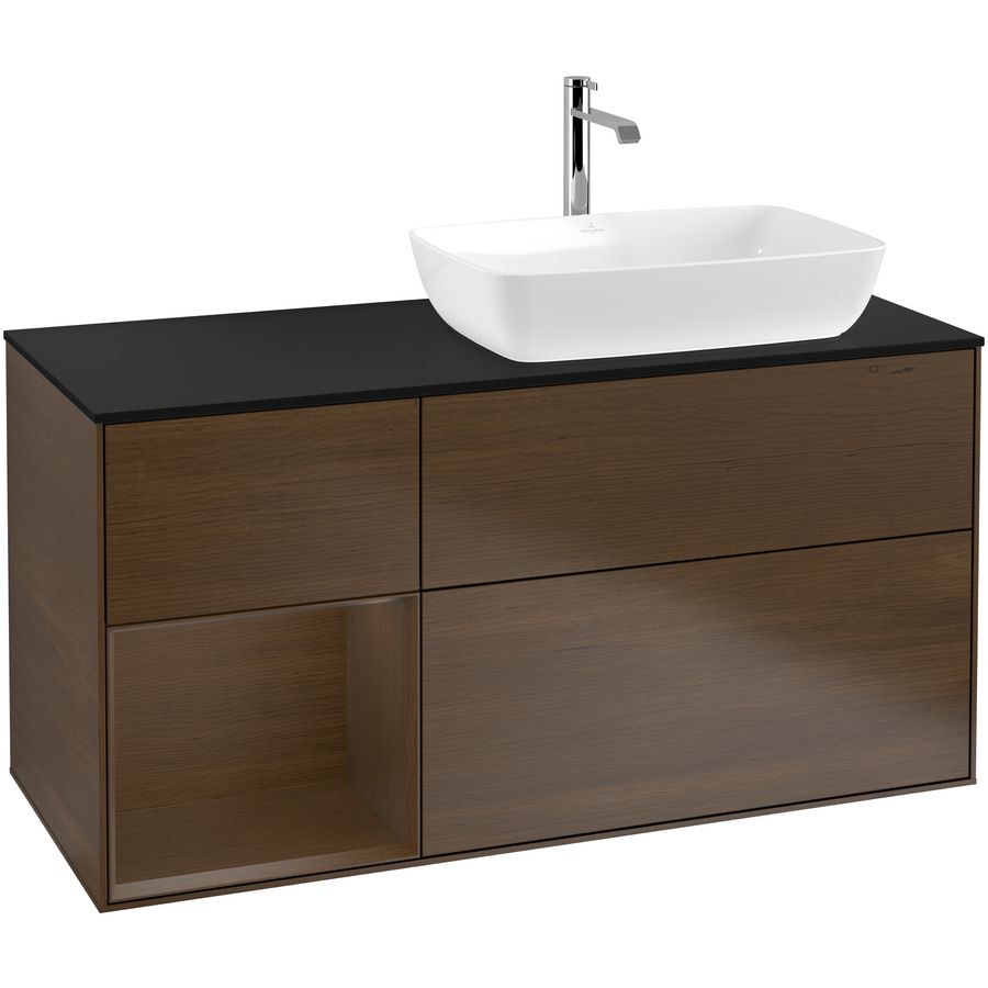 Wastafelonderkast Finion 1200x603x501mm W.Veneer F802GNGN