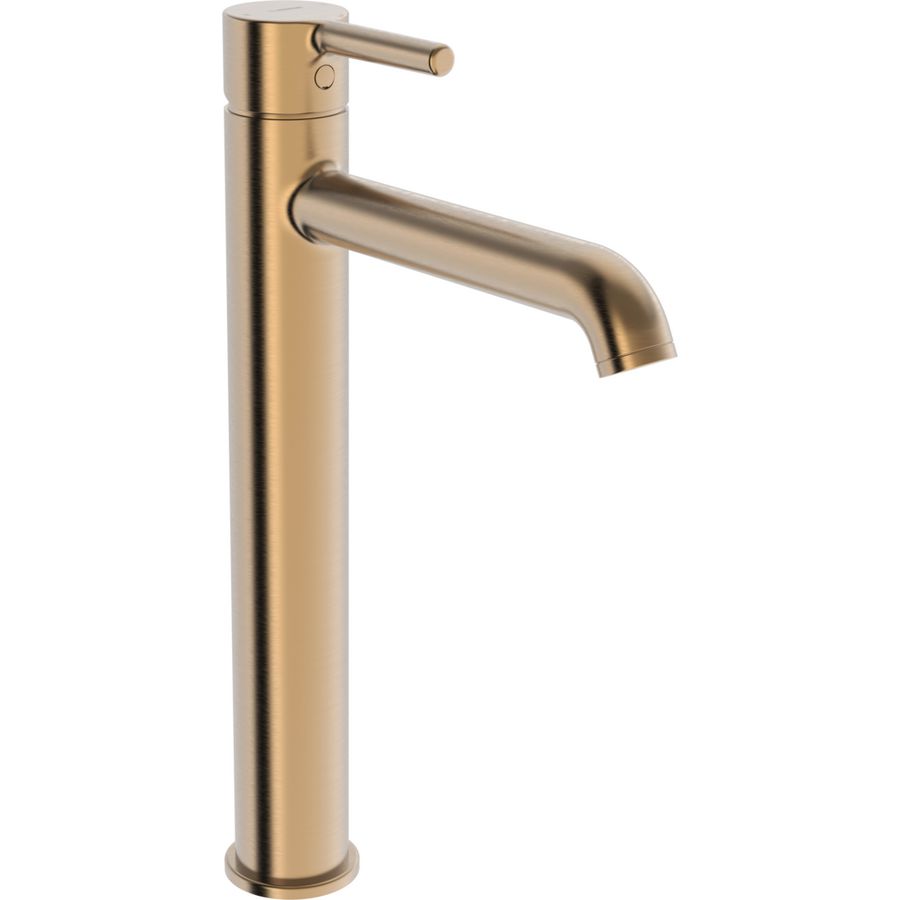 Style, Vrijstaande wastafelkraan, Eengreeps, brass, Brushe