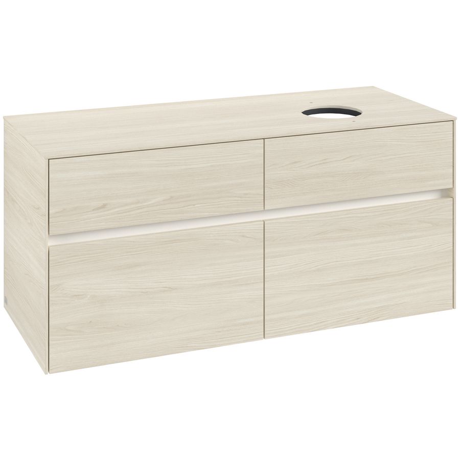 Wastafelonderkast Collaro 1200x548x500mm White Oak C043B0AA