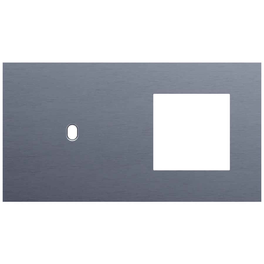 Afdekplaat 2-voud horiz. 71mm centerafst. 226-57805