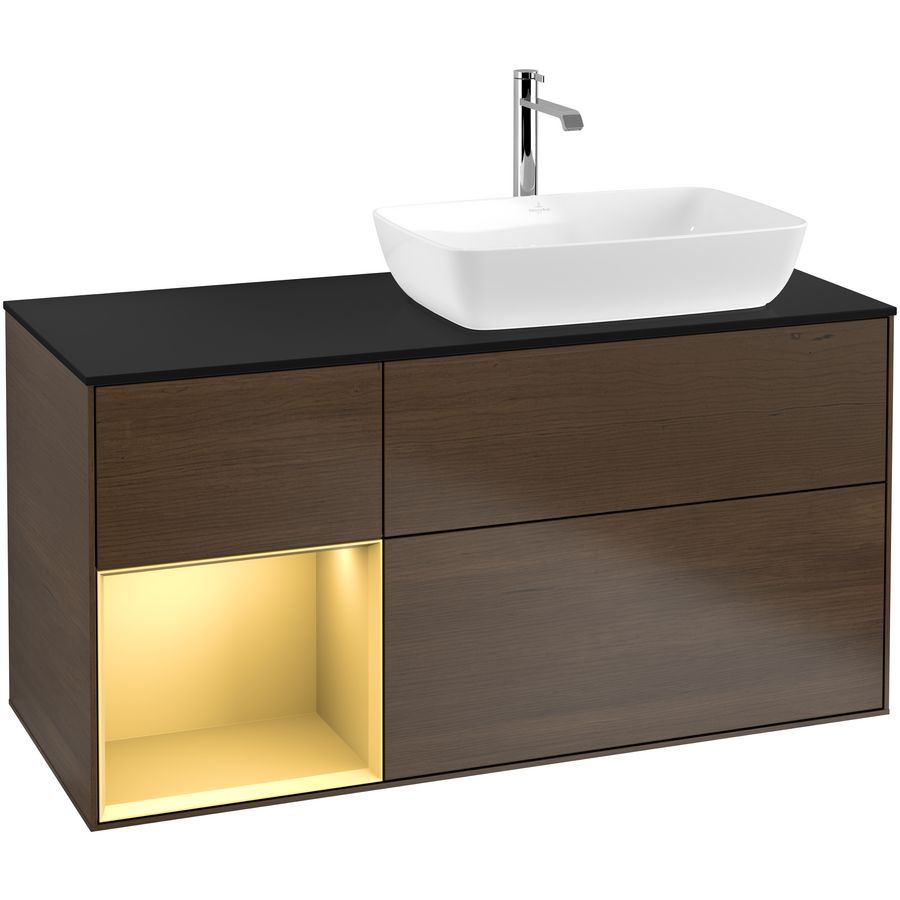 Wastafelonderkast Finion 1200x603x501mm W.Veneer F802HFGN