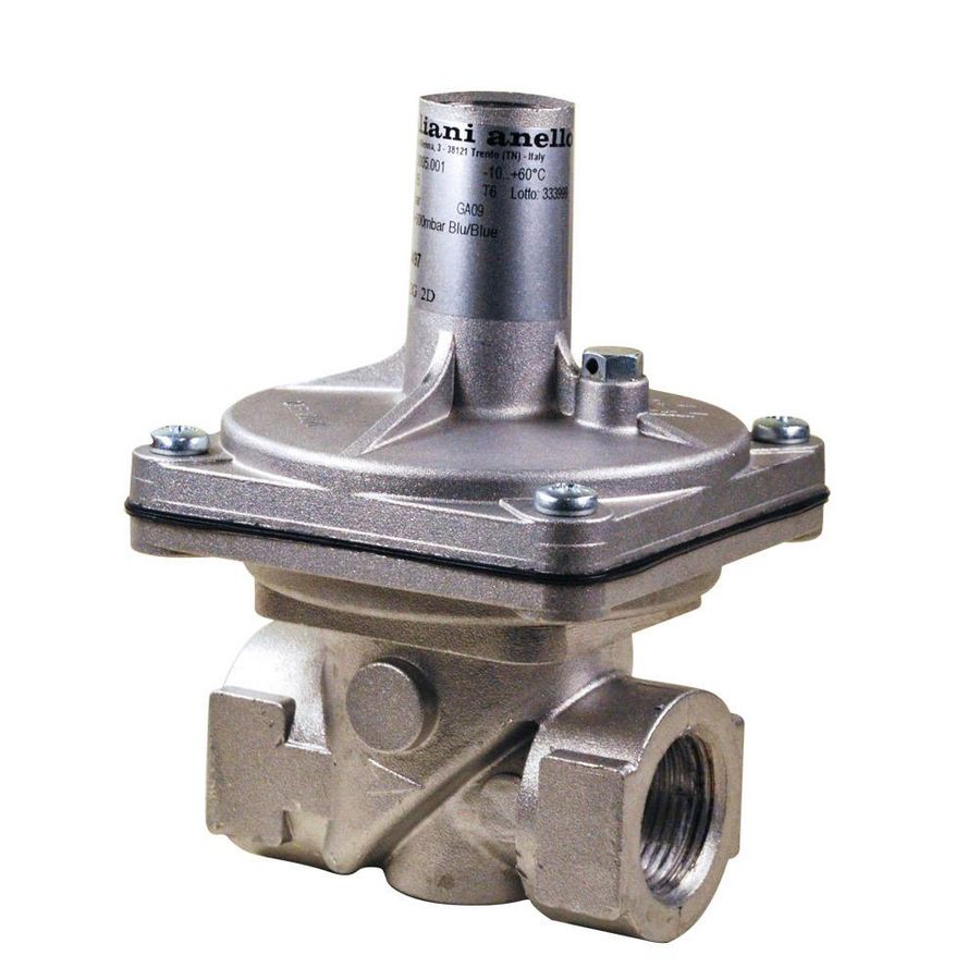 Afblaasventiel voor gas MS25 1" 2 bar/80-600 mbar