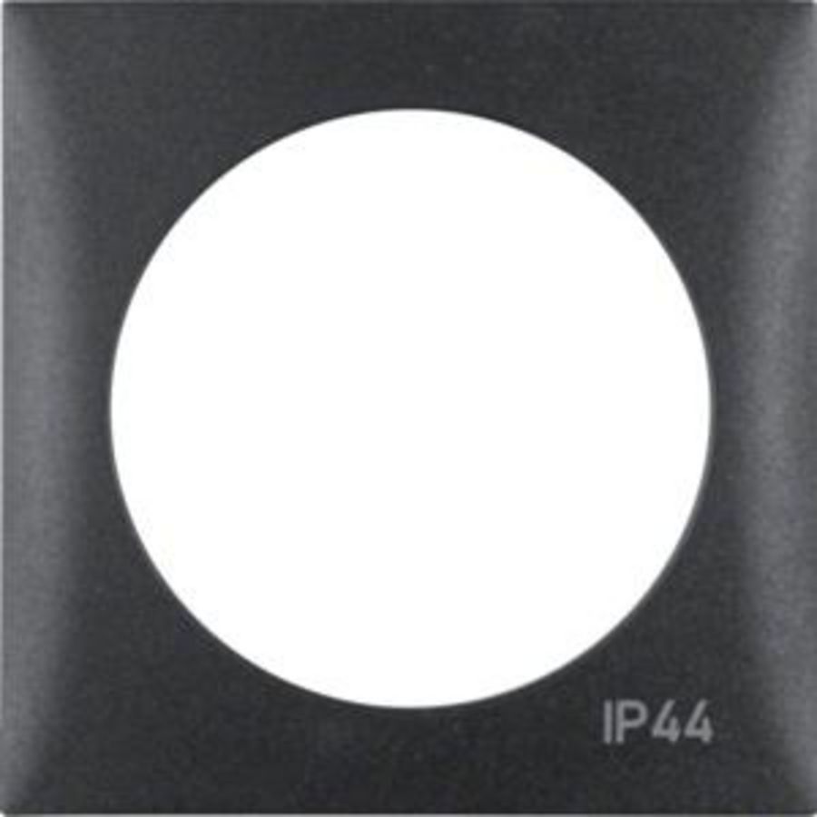 Afdekraam 1-v voor schak./imp.dr. berker Integro antraciet