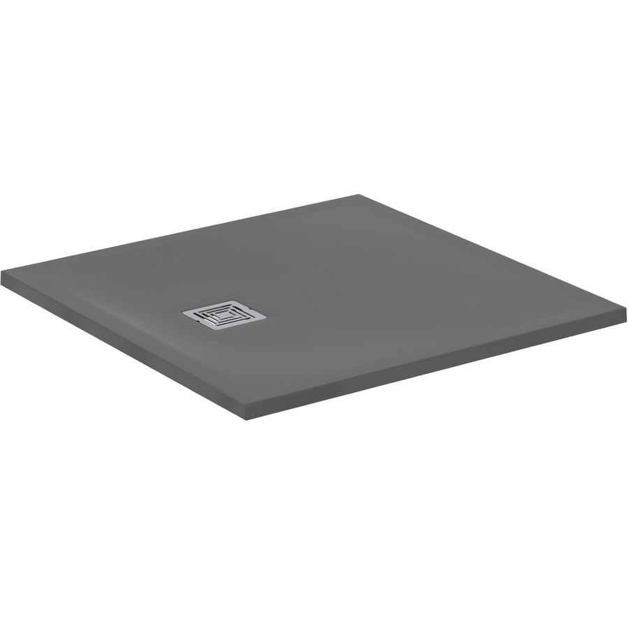 Douchebak Vierkant 900x900x30mm Betongrijs Ultra Flat S +