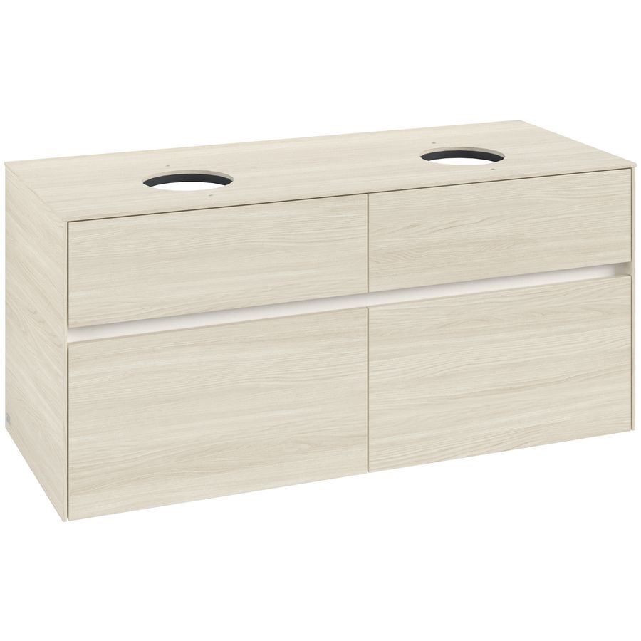 Wastafelonderkast Collaro 1200x548x500mm White Oak C04400AA