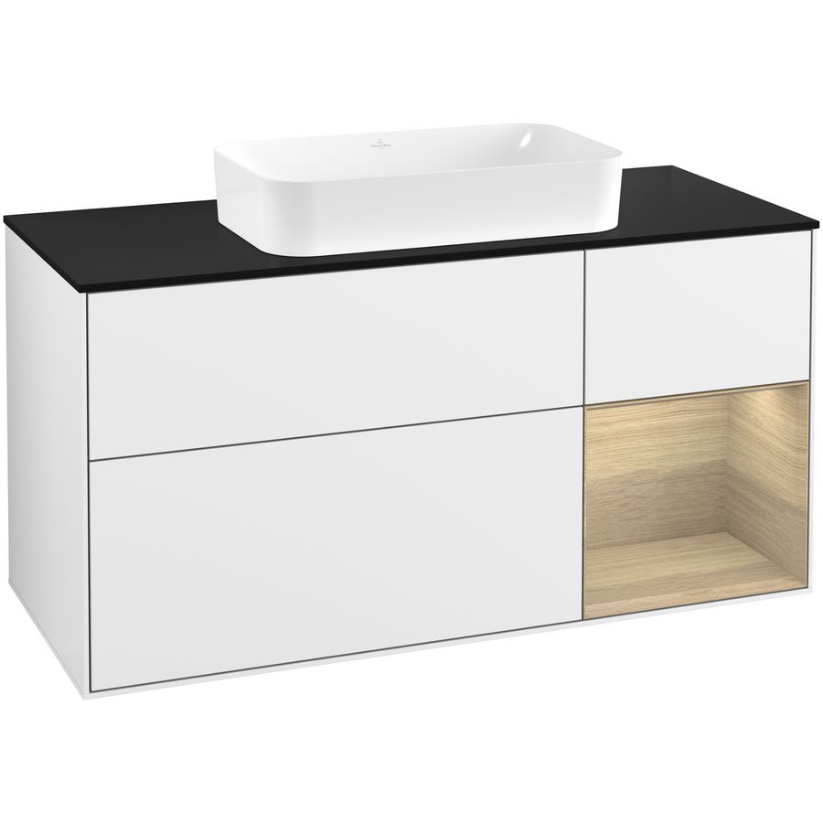 Wastafelonderkast Finion 1200x603x501mm G.White.L F712PCGF