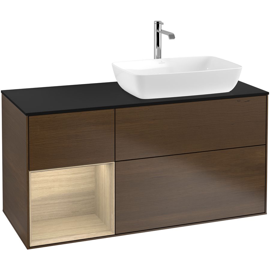 Wastafelonderkast Finion 1200x603x501mm W.Veneer F802PCGN