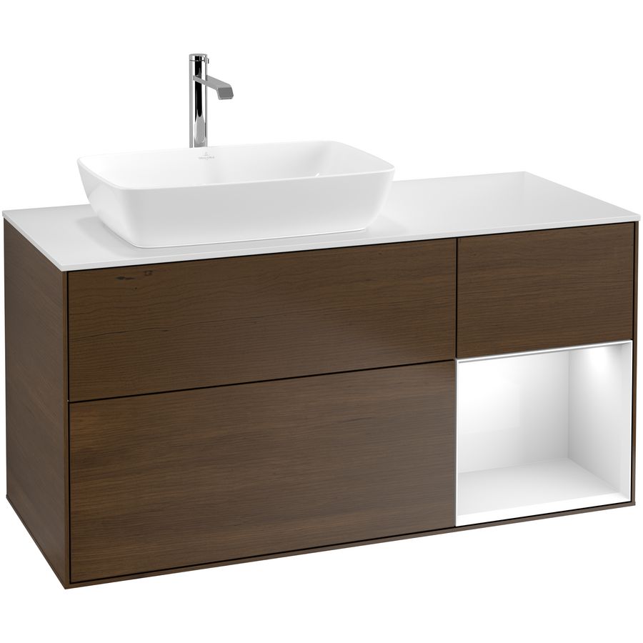 Wastafelonderkast Finion 1200x603x501mm W.Veneer F811GFGN