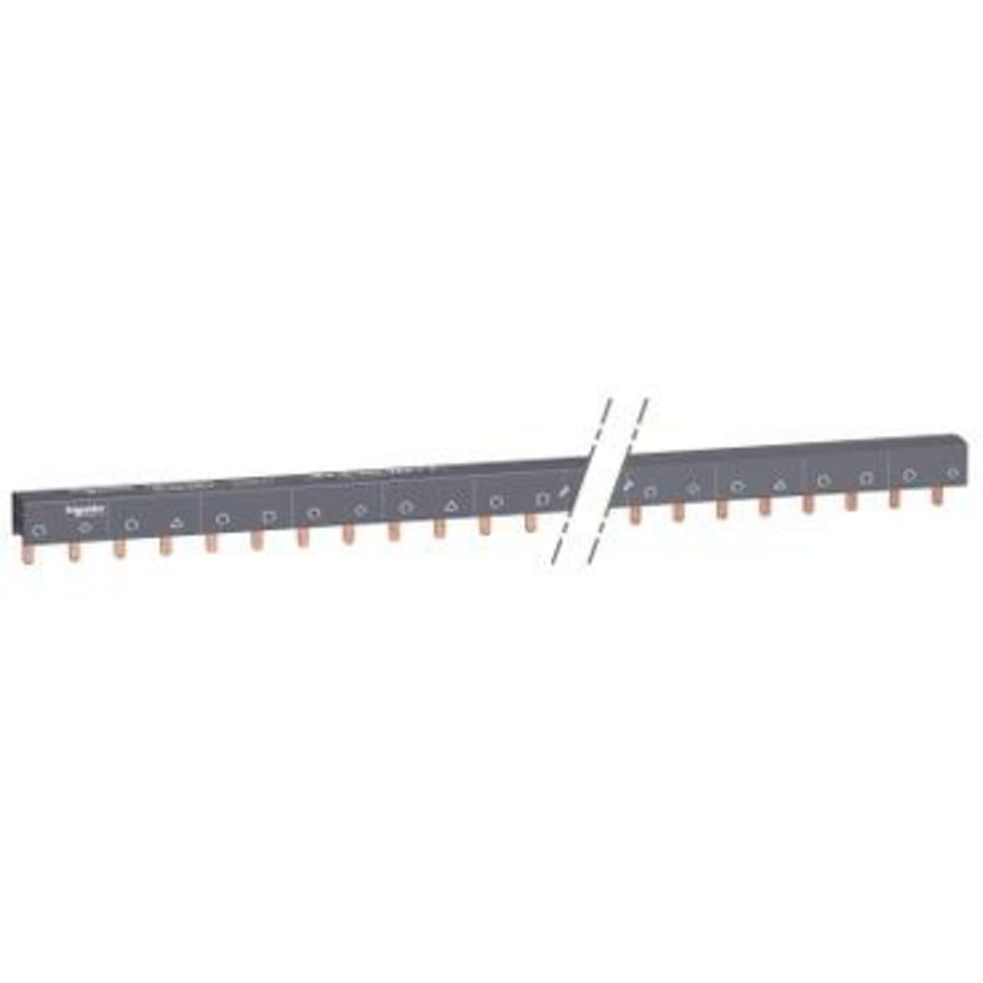 Kamrail 4P 18mm Pitch 57 mod Boven/Onder 100A Acti9