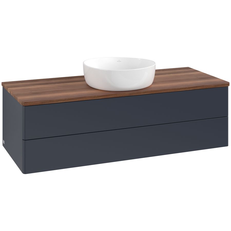 Wastafelonderkast Antao 1200x360x500mm Mid.Blue Matt Lacquer L21012HG